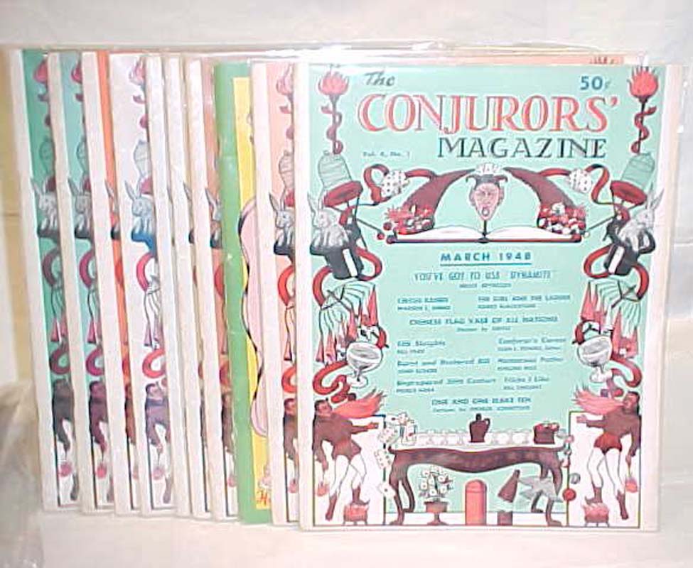 Gibson, Walter (editor): The Conjuror's Magazine Vol. 1 No. 1-12 ,1945; Vol. ...