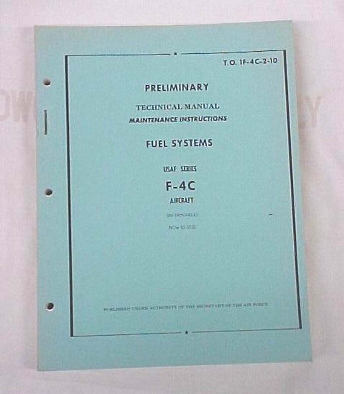 Secretary Air Force: Preliminary Technical Manual Maintenance Instructions Fu...