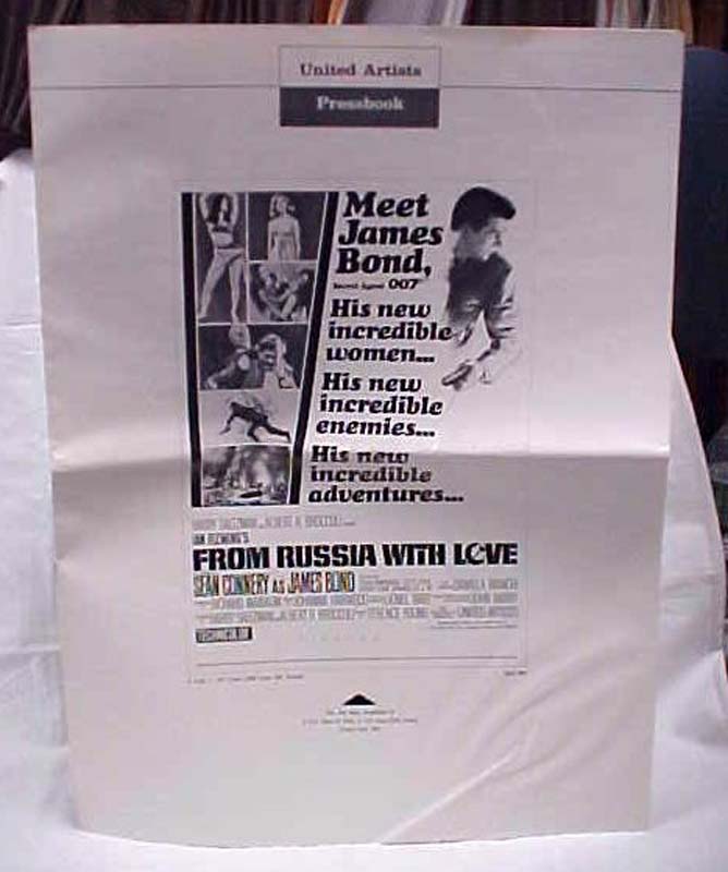 United Artists; Fleming, Ian  Pressbook: Meet James Bond, Secret Agent 007 Pr...