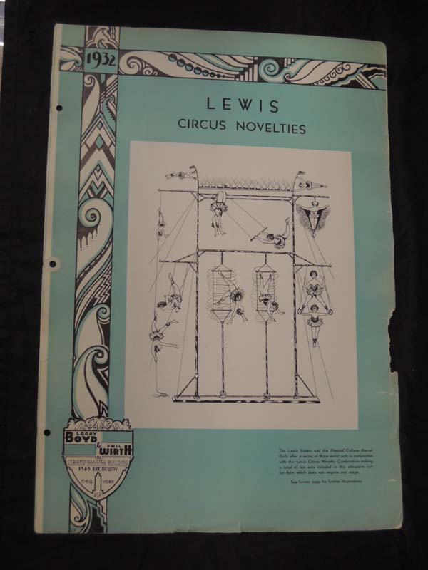 Larry Boyd & Phil Wirth Inc. Strand ...: Lewis Circus Novelties Acrobats TRAP...