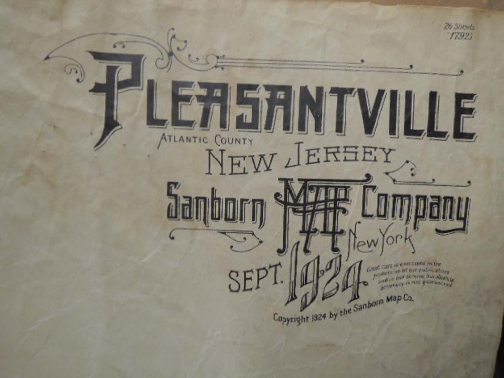 SANBORN MAP COMPANY: Pleasantville, Atlantic County, New Jersey ATLAS  Egg Ha...