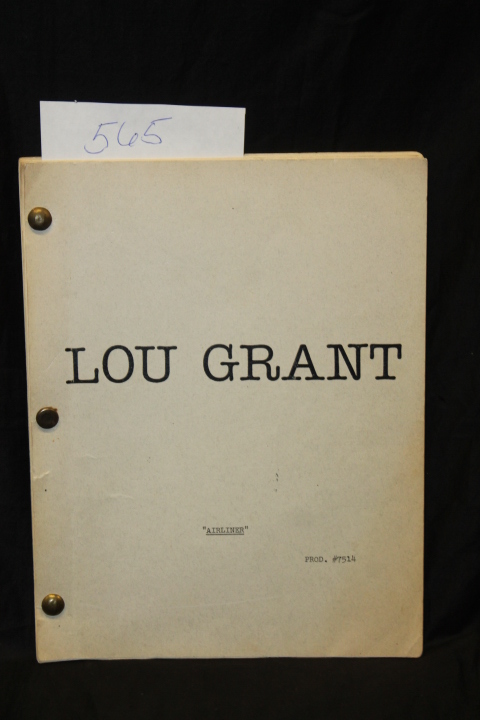 Einstein, Charles: Lou Grant  Airliner  PROD. #7514   ORIGINAL PRODUCTION SCRIPT
