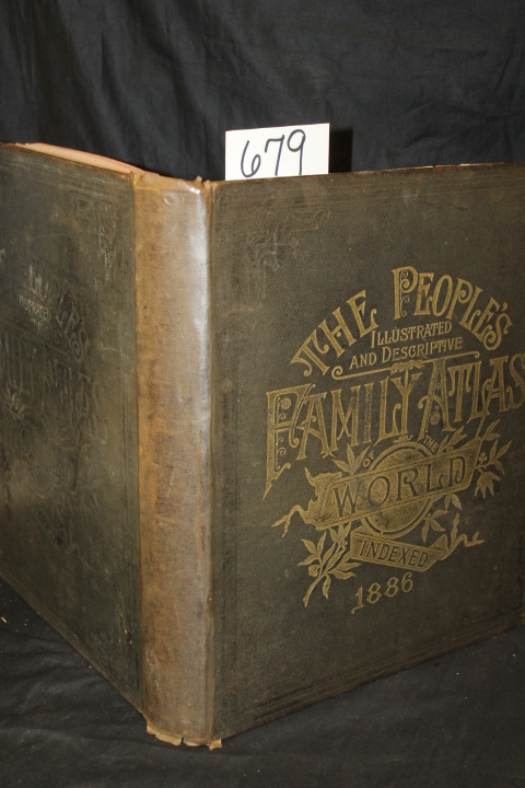 People's Publishing co: The People's Illustrated & Descriptive family Atlas o...