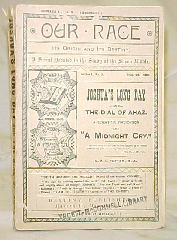 Totten, Charles A.L: Joshua's Long day and The Dial of Ahaz. A Scientific vin...