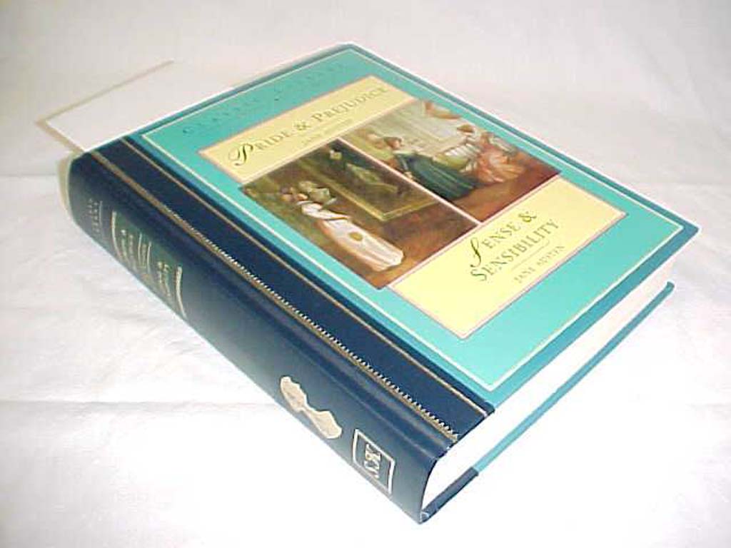 Austen, Jane: Pride and Prjeudice & Sense and Sensibility, 8 x 10 blue hardba...