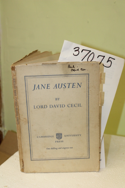 Cecil, Lord David: Jane Austen