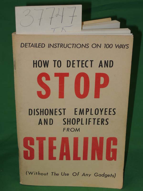 Alexander, Alfred: Detection and Prevention Manual on Dishonest Employees and...