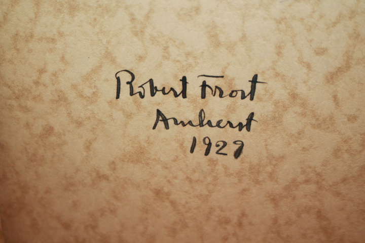 Frost, Robert signed by author: West-Running Brook