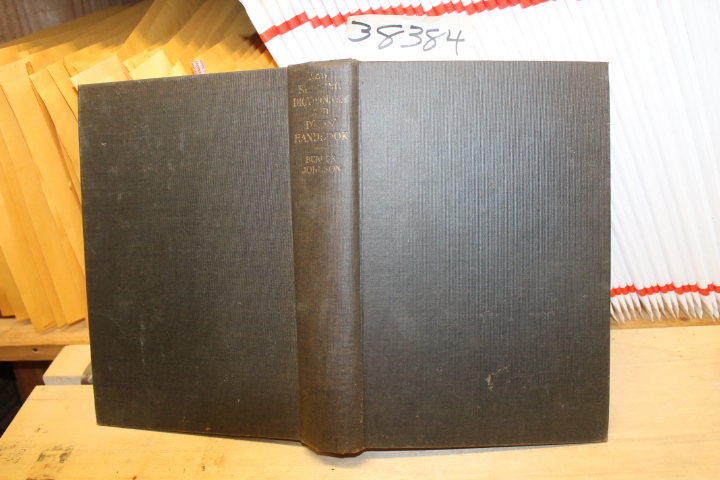 Johnson, Burges: New Rhyming Dictionary And Poets' Handbook