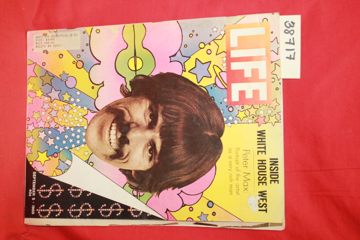 Peter Max Life Magazine: Life Magazine September 5, 1969; Peter Max; vol. 67,...