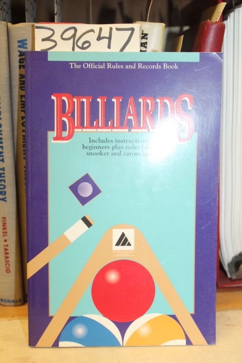 Billiard Congress of America BCA Rul...: Billiards the Official Rules &  Reco...