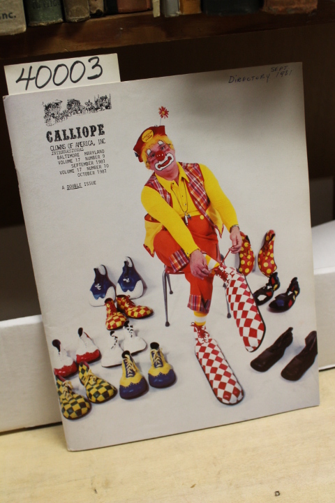 Sikorsky, Bert [Editor]}: Calliope: Clowns of America, Inc. International - D...