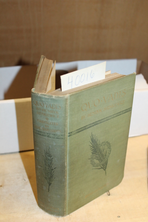 SIENKIEWICZ, HENRYK: QUO VADIS A NARRATIVE OF THE TIME OF NERO