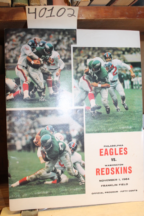 Philadelphia Eagles: Philadelphia Eagles Vs. Washington ; November 1, 1964 Fr...