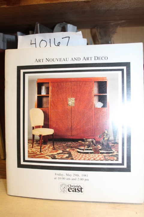 Christie's East: Art Nouveau and Art Deco Catalog  May 29th, 1981