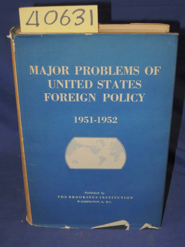 The International Study Group of the...: Major Problem of The United States F...