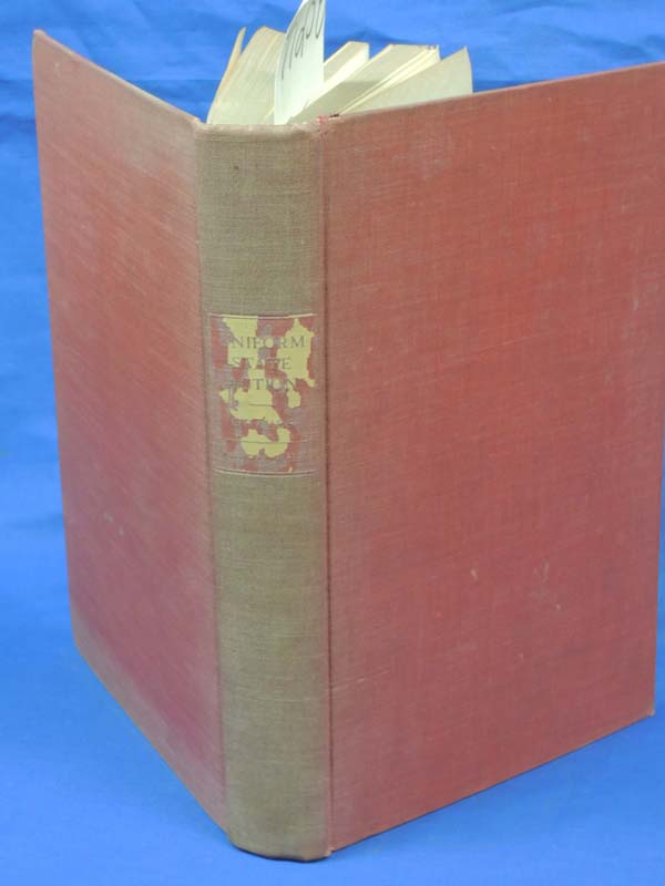 Graves, W. Brooke: Uniform State Action: A Possible Substitute For Centraliza...