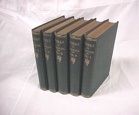 Browning, Elizabeth Barrett: Works of Mrs. Browning: Volume I, II, III, IV and V