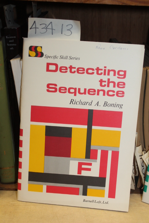 Boning, Richard A.: Detecting the Sequence Book F