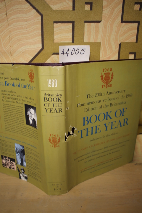 Encyclopedia Britannica: 1968 Britannica Book of the Year 1968: Events of 1967