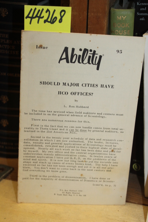 Breeding, Judy [Editor] - L. Ron Hub...: Ability Magazine:  Should Major Citi...