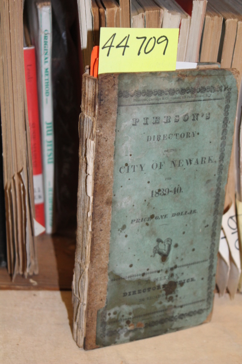 PIERSON, B.T.: DIRECTORY OF THE CITY OF NEWARK ( BUSINESS )