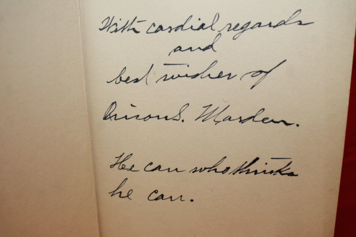 Marden, Orison Swett (Signed): Love's Way DJ