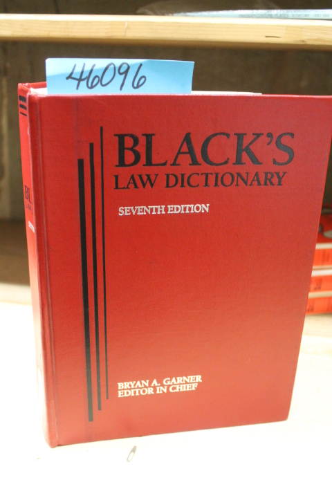 Black, Henry Campbell: Black's Law Dictionary 1999