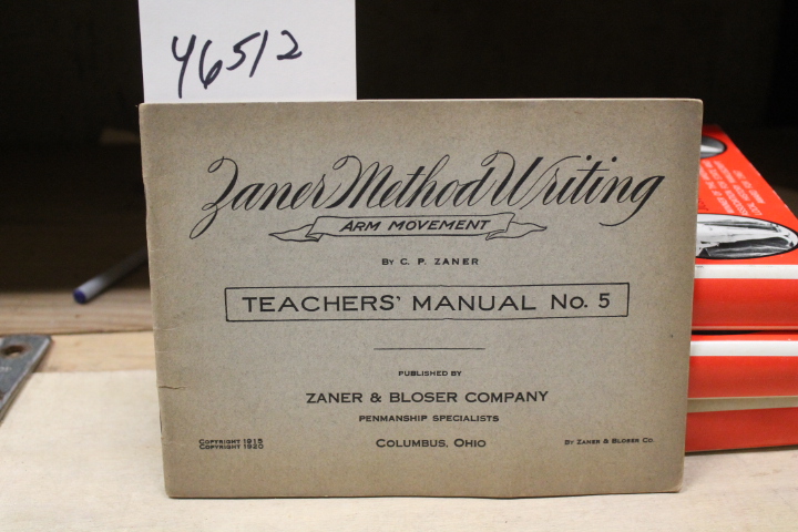 Zaner, C. P.: Zaner Method Wiriting Art Movement Teacher's Manual No 5
