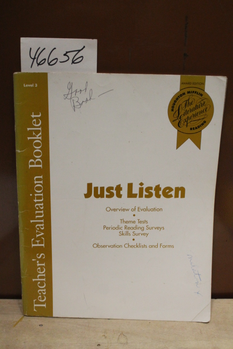 Houghton Mifflin: Just Listen Teacher's Evaluation Booklet Level 3, Overview ...