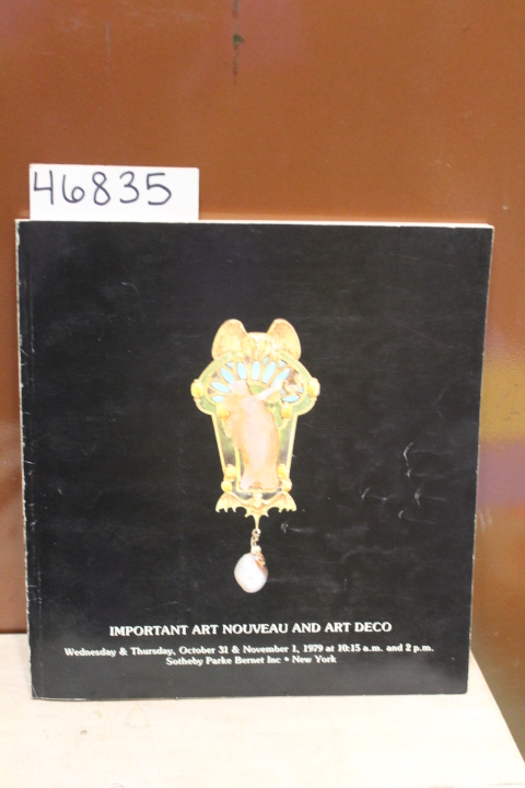 Various: Sotheby's Catalog  Art Nouveau & Deco: 10-31-79 GALLE GLASS, WISTERI...