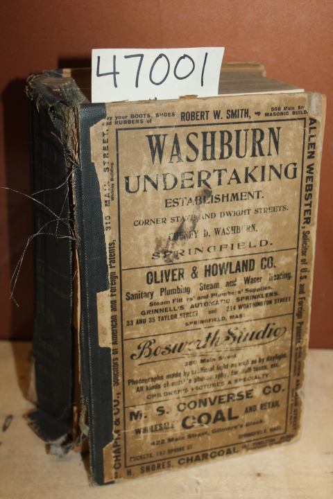 Street directory: Springfield Massachusetts Street Directory 1907