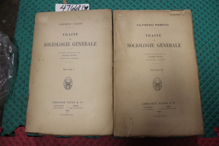 Pareto, Vilfredo; Boven, Pierre (tra...: Traité De Sociologie Générale -Treat...