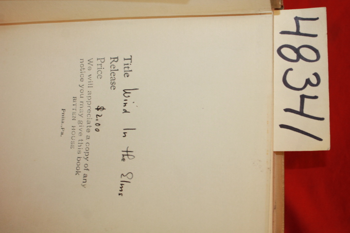 Derleth, August: Wind in the Elms