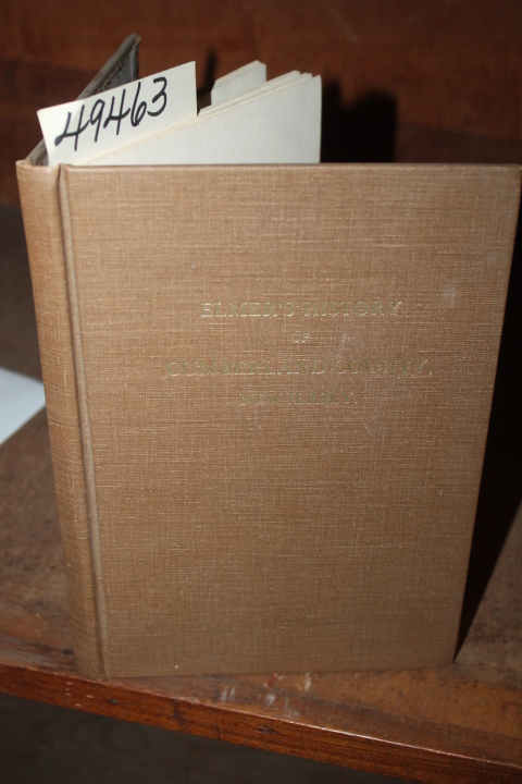 Elmer, Lucius Q. C.: History of the Early Settlement and Progress of Cumberla...