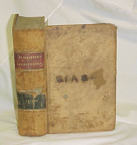 Blackstone, Sir William: Commentaries on the Laws of England: Four books with...