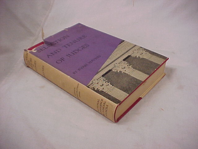 Haynes, Evan: Selection and Tenure of Judges