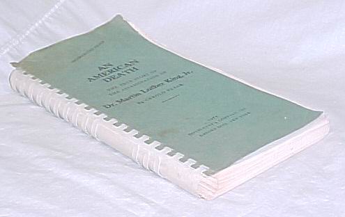 Frank, Gerold: An American Death; The True Story of the Assassination of Dr. ...