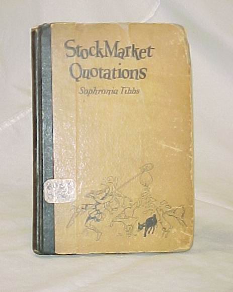 Tibbs, Sophronia: Stock Market Quotations