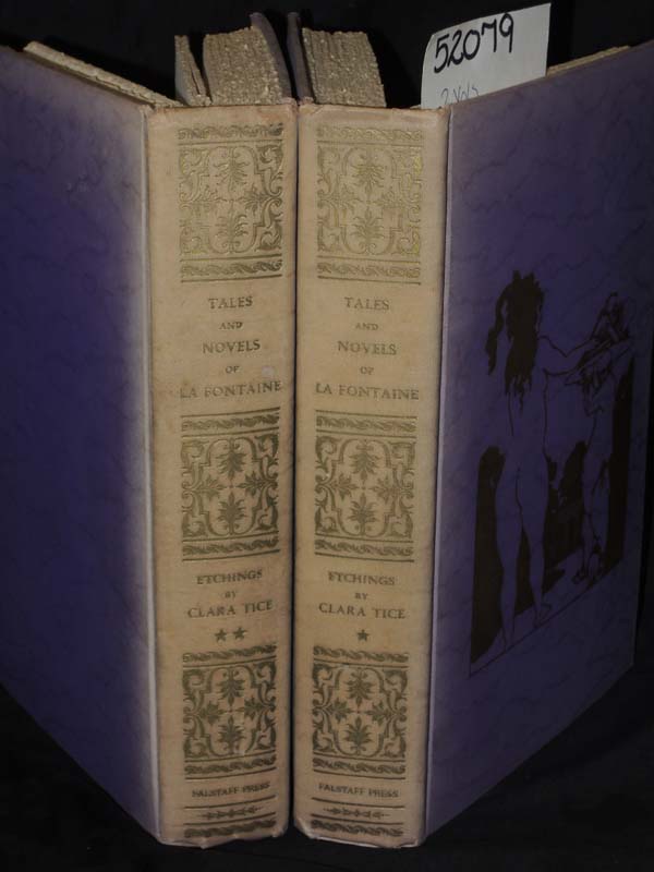 Tice, Clara SIGNED BY AUTHOR: Tales and Novels of J. De La Fontaine Vol. 1-2