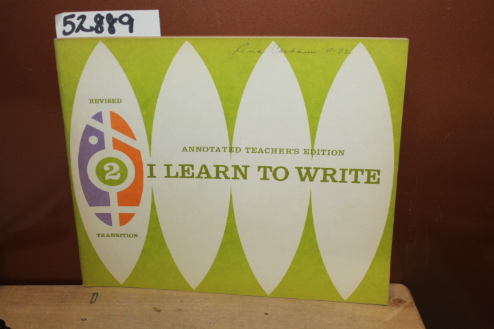 Bell, Mary Elizabeth: Teacher's Guide for I Learn to Write 2