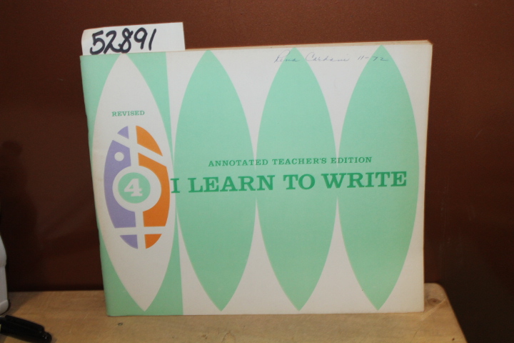 Bell, Mary Elizabeth: Teacher's Guide for I Learn to Write 4