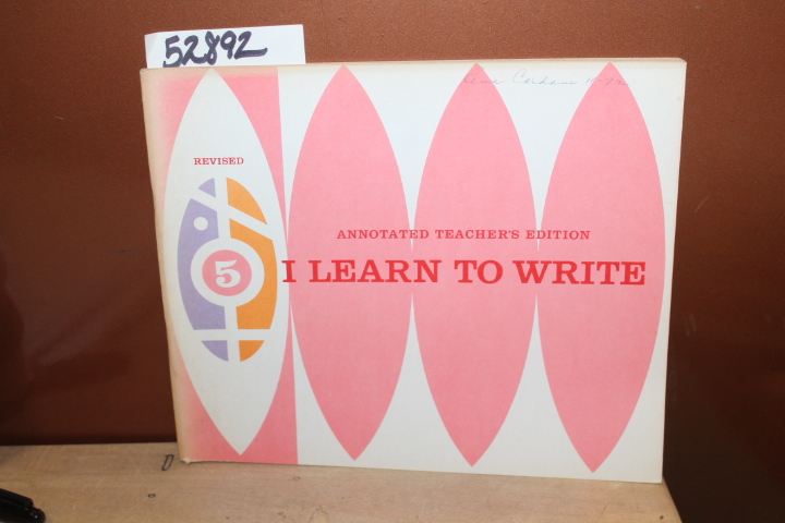 Bell, Mary Elizabeth: Teacher's Guide for I Learn to Write 5