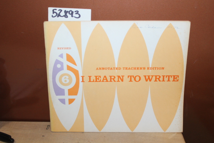 Bell, Mary Elizabeth: Teacher's Guide for I Learn to Write 6