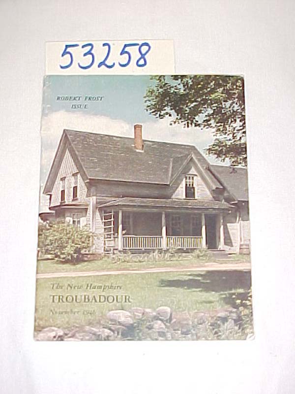 Kalijarvi, Thorsten V. [Editor]: The New Hampshire Troubadour: Volume 16, No....