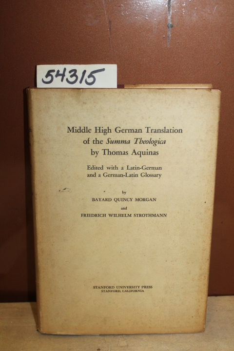 Aquinas, Thomas: Middle High German Translation of the Summa Theologica