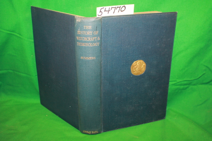 Summers, Montague SIGNED BY AUTHOR: The History of Witchcraft and Demonology