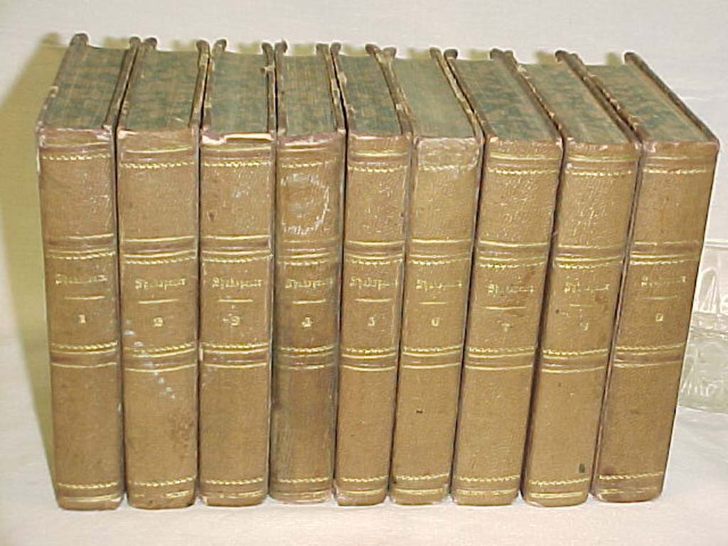 Schlegel, Hugult Wilhelm & Tieck, Lu...: Shakespeare's Dramatische Werke 9 Vols.