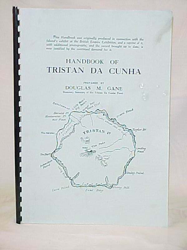 GANE, DOUGLAS M.: HANDBOOK OF TRISTAN DA CUNHA