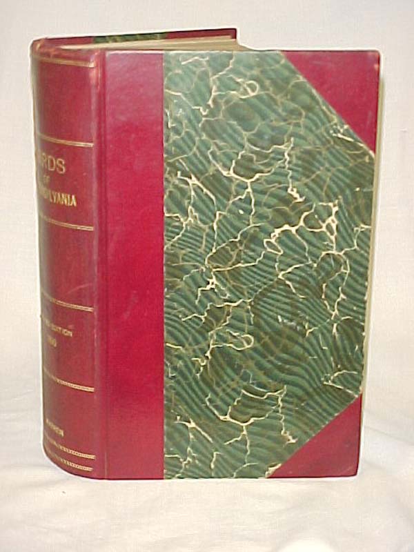 Warren, B. H., M. D.: Birds of Pennsylvania